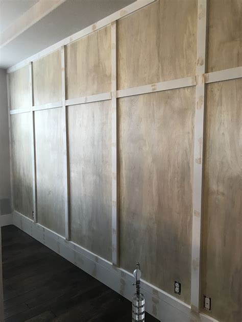 board  batton wall diy   thin sanded plywood