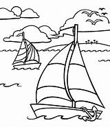 Coloring Colorare Disegni Ausdrucken Malvorlagen Kostenlos Segeln Boote sketch template