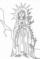 Assumption Lady Virgin Lourdes Vierge Kolorowanki Blessed Matka Maryja Kolorowanka Rosary Boska Mysteries Coloriage Glorious Religia Immaculate Assomption Obraz Rysunek sketch template