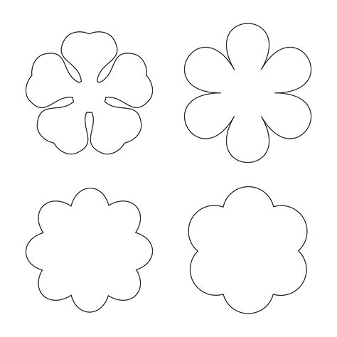 paper printable poppy flower pattern     printablee