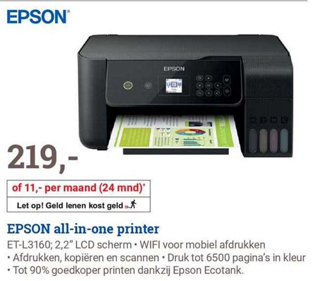 epson    printer aanbieding bij bcc