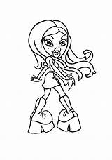 Coloring Bratz Pages Printable Filminspector Dolls Birthdayprintable Holiday sketch template
