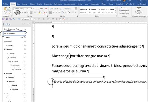 microsoft word footnote reference change  italics   modify