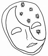 Mask Coloring Disguise Shrove Itself Tuesday Carnival Drawings sketch template