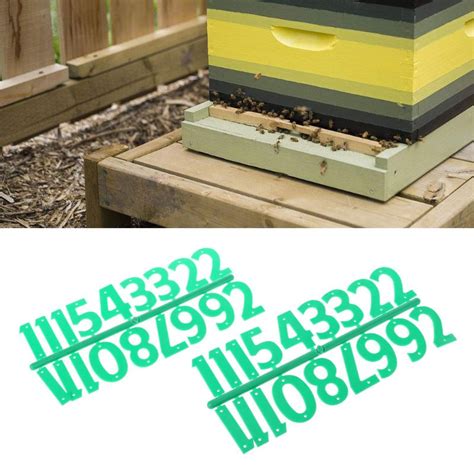 stuks bijenkorf digitale nummer bee doos teken frame bijenteelt tool bijenteelt markering