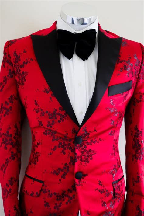 Black And Red Wedding Suit Wedingq