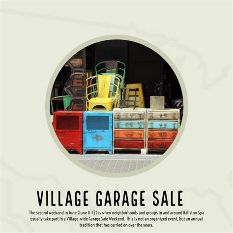 village wide garage sale ballston spa business professional association