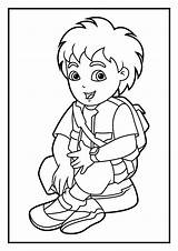 Diego Coloring Pages Dora Print Explorer Sheets Printable Choose Board Comments Looking sketch template