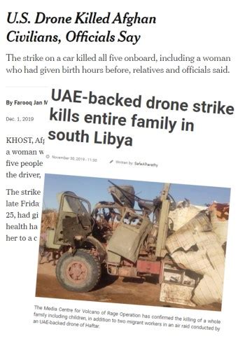 bloody month   drone wars  separate drone strikes kill dozens  civilians   war