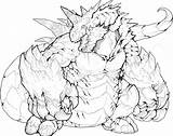 Nidoking Coloring Colorless Pages Pokemon Drawing Getcolorings Deviantart sketch template