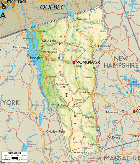 lake champlain map usa
