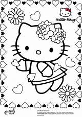 Kitty Hello Coloring Pages Friends Printable Color Print Getcolorings Colorings sketch template