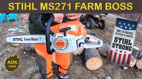 stihl ms  farm boss chainsaw  tree  impression youtube