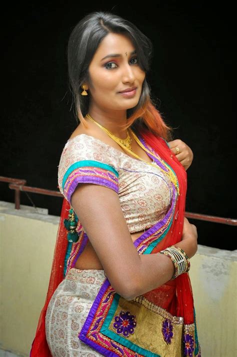 swathi naidu hot sexy navel saree celebritylic wet saree