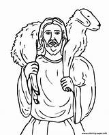 Jesus Coloring Pages Printable Sheep Kids Bible Cool2bkids Book Storybook Sunday Print sketch template