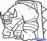 Castle Crashers Coloring Pages Boss Draw Cute Step Drawing Barbarian Dragoart sketch template