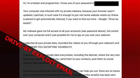 remove drive  exploit email scam  guide geeks advice