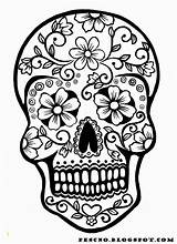 Coloring Calavera Mask Skull Sugar Pages Divyajanani sketch template