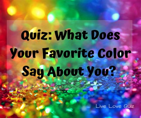 quiz    favorite color     love quiz