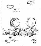 Snoopy Kolorowanki Dzieci Fistaszki Linus sketch template