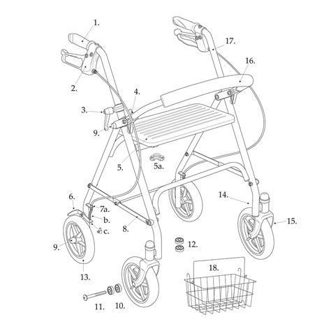 parts  durable  wheel rollator   casters