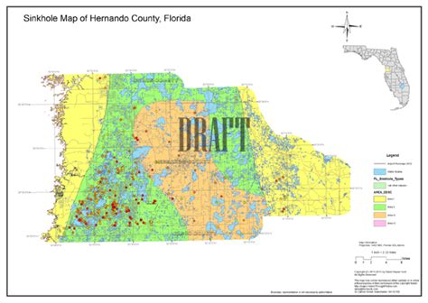 sinkhole map hernando county florida