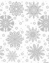 Flocons Adulte Neiges Snowflakes sketch template