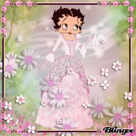 betty boop flowers picture  blingeecom
