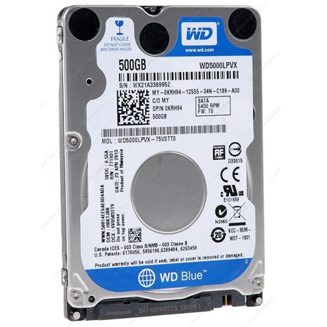 western digital blue 500 gb laptop hard disk drive 5400 rpm sata 6 gb s