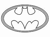 Batman Coloring Logo Pages sketch template