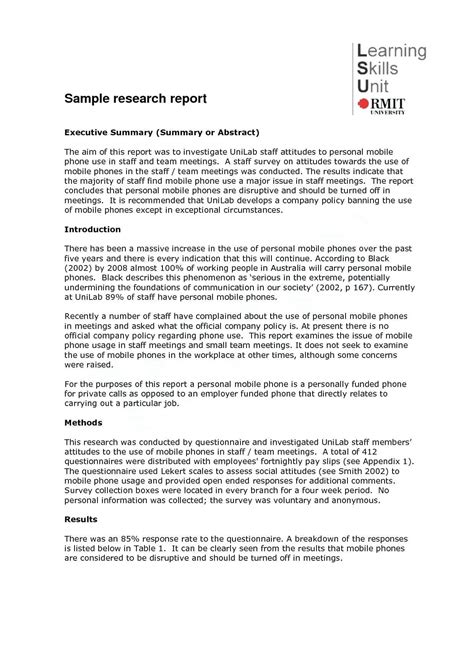 academic report writing template spartanprintco  research report
