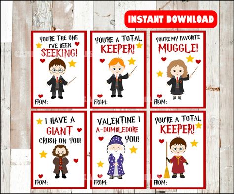 harry potter valentines day cards printable harry potter valentine