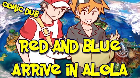 Red And Blue Arrive In The Alola Region Pokemon Comic