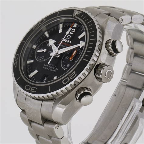 omega seamaster professional mft planet ocean wristwatch  mm chronograph