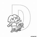 Alphabet Dora Colorier Imprimé sketch template