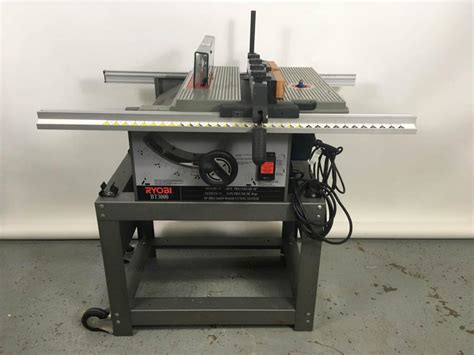 Sold At Auction Ryobi Bt3000 Table Saw On Steel Base