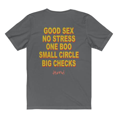 good sex no stress one boo small circle big checks yg t