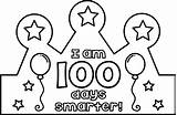 Days 100 School Clipart 100th Crown Activities Kindergarten Celebration Crafts Smarter Printables Clip Worksheets Project Teacher Am 100s Printable Hat sketch template