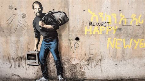 banksy maakt brexit muurschildering  dover