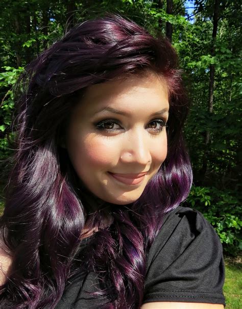 eagals nest   dye  hair purple