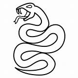 Serpiente Serpientes Dibujar sketch template