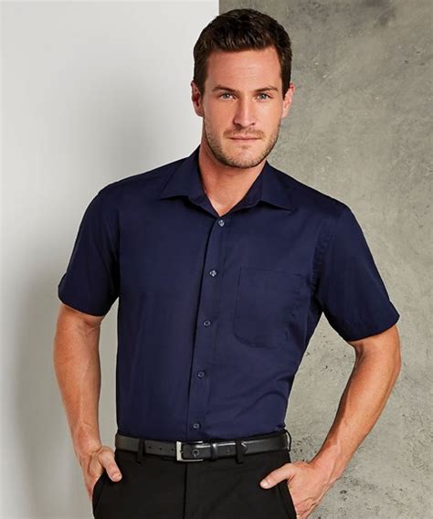 kustom kit business shirt short sleeved color coded