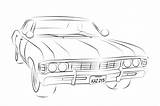 Impala Drawing Car Line Drawings Supernatural High Lowrider Vintage Sketch Resolution Coloring Outline Book Easy Pencil Pages Deviantart Transparent Paintingvalley sketch template