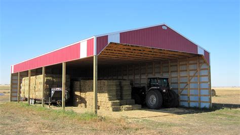 post frame hay shed  alberta bc saskatchewan