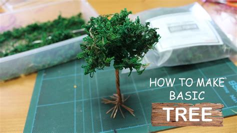 diorama tutorial    basic tree youtube