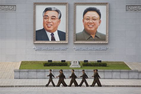 north korea removes portraits  kim jong uns father grandfather
