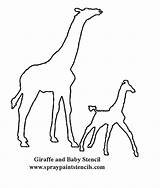 Printable Giraffe sketch template
