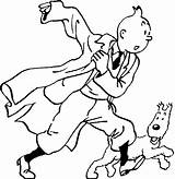 Tintin Milou Coloriage Disegnidacolorareonline Coloriages Snowy Yugioh Dessinees Bandes sketch template