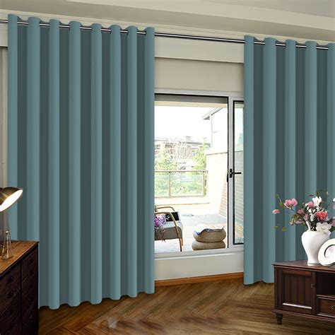 extra wide premium thermal insulated blackout curtain panel  sliding