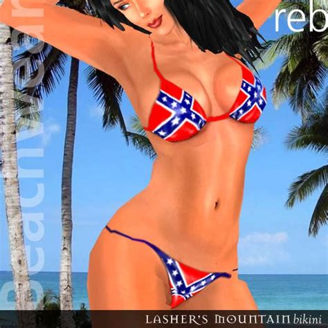 Reb Confederate Flag Micro Bikini Just Perfect For Dixie Land